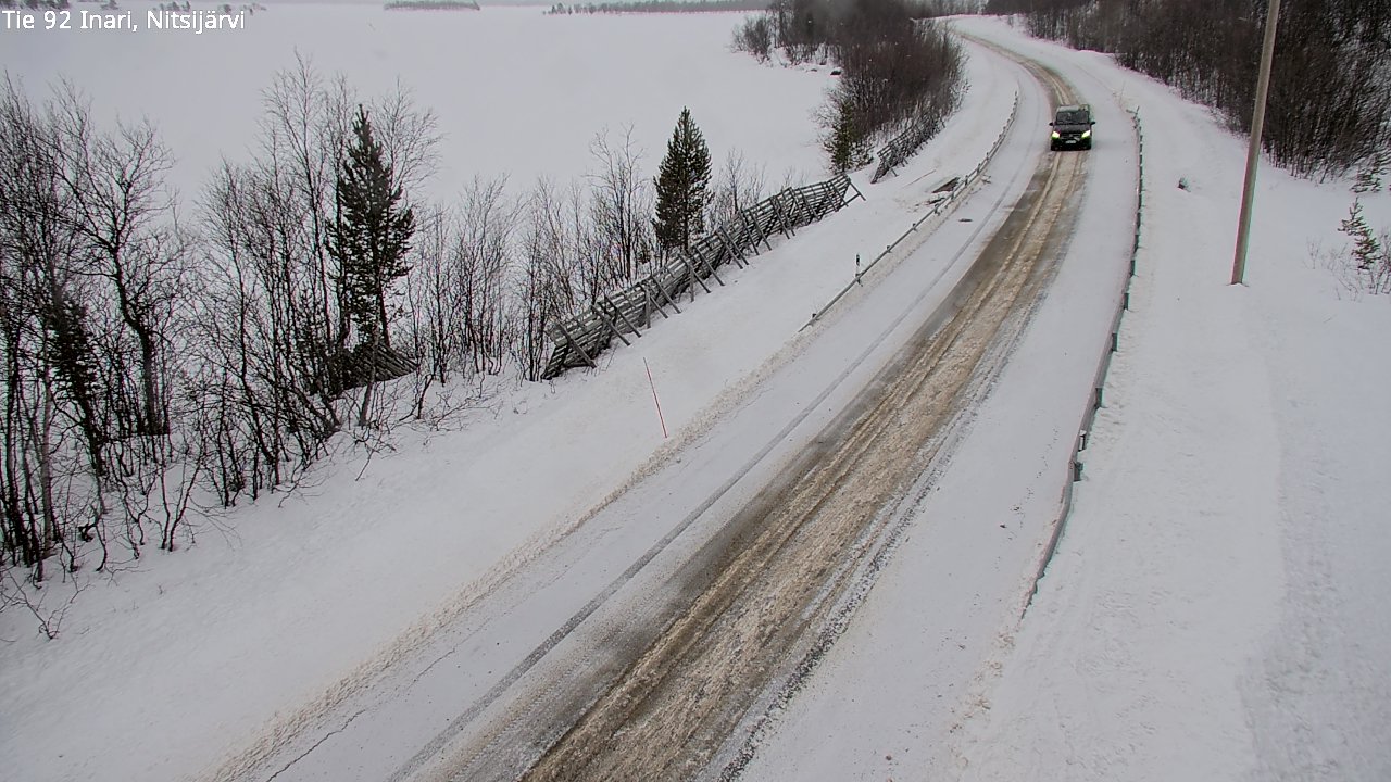 Kelikamerat Kuva Tie 92 Inari, Nitsijärvi, Inari, Lappi