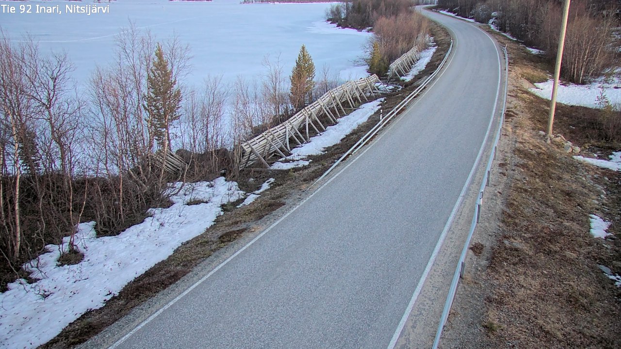 Weather Camera Image Road 92 Inari, Nitsijärvi, Inari, Lappi