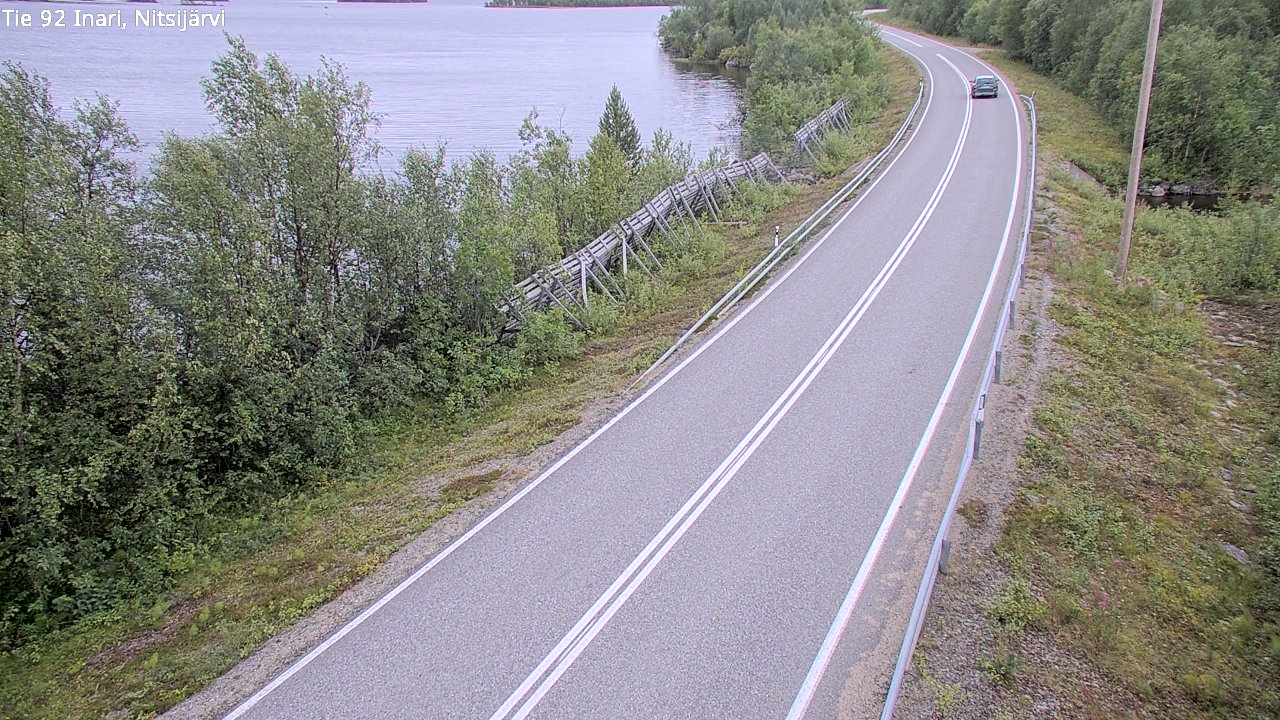 Kelikamerat Kuva Tie 92 Inari, Nitsijärvi, Inari, Lappi