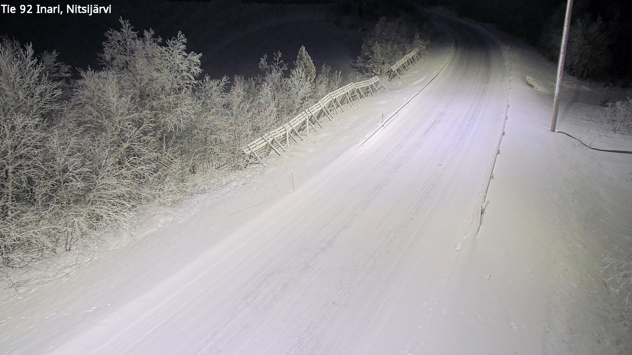 Kelikamerat Kuva Tie 92 Inari, Nitsijärvi, Inari, Lappi