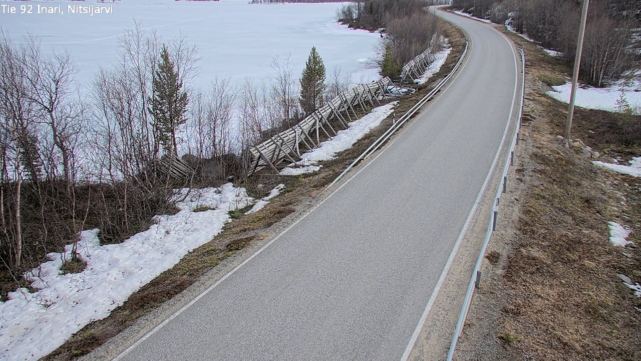Weather Camera Image Road 92 Inari, Nitsijärvi, Inari, Lappi