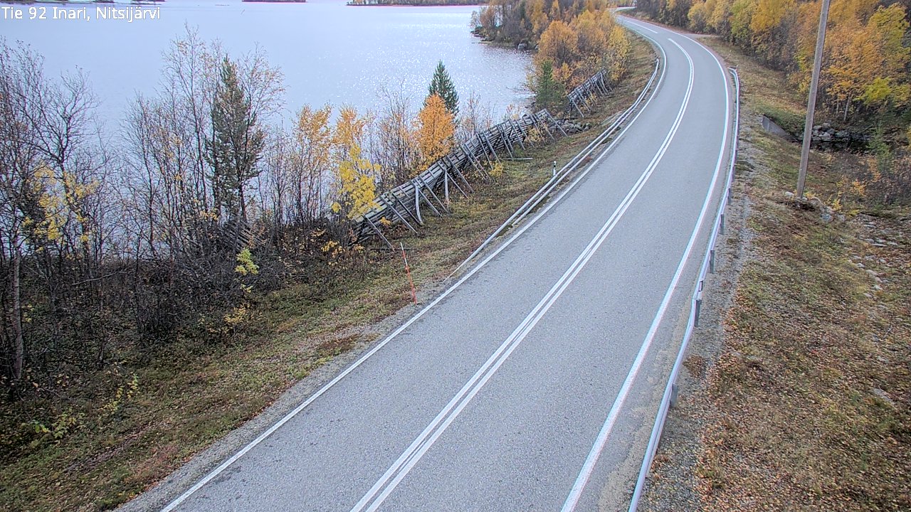 Kelikamerat Kuva Tie 92 Inari, Nitsijärvi, Inari, Lappi