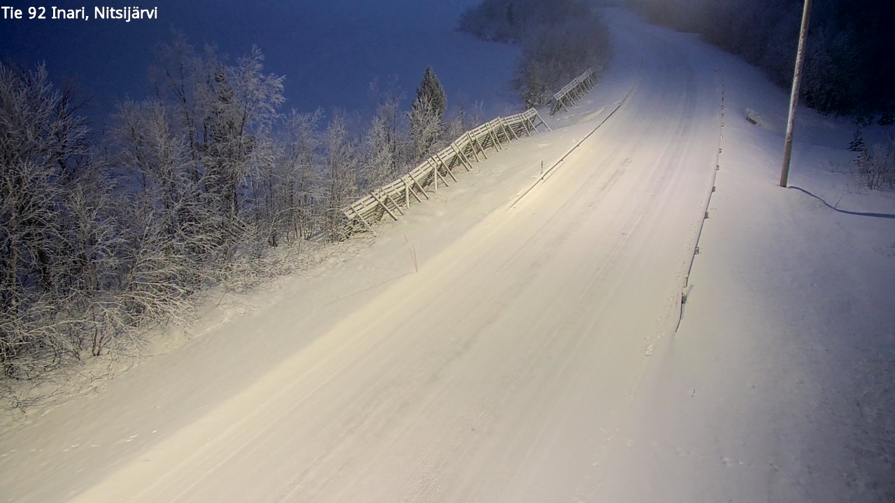 Kelikamerat Kuva Tie 92 Inari, Nitsijärvi, Inari, Lappi