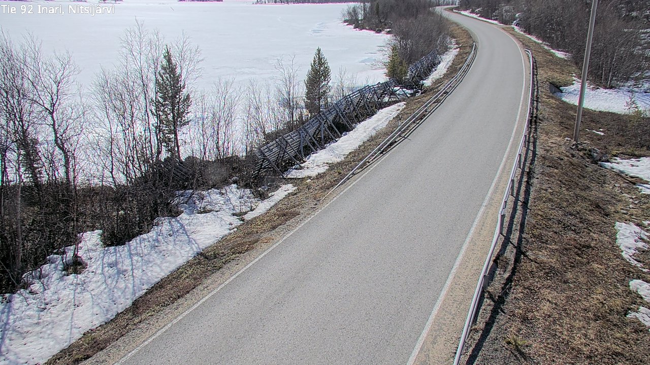 Weather Camera Image Road 92 Inari, Nitsijärvi, Inari, Lappi