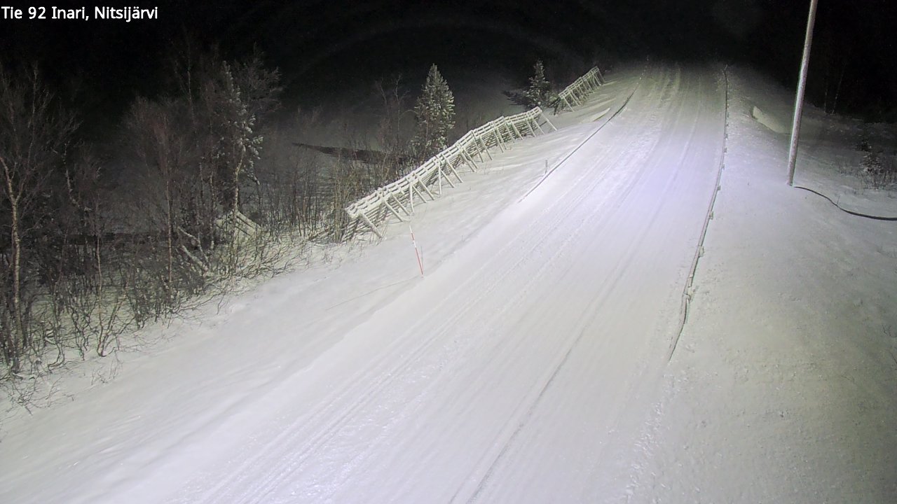 Weather Camera Image Road 92 Inari, Nitsijärvi, Inari, Lappi