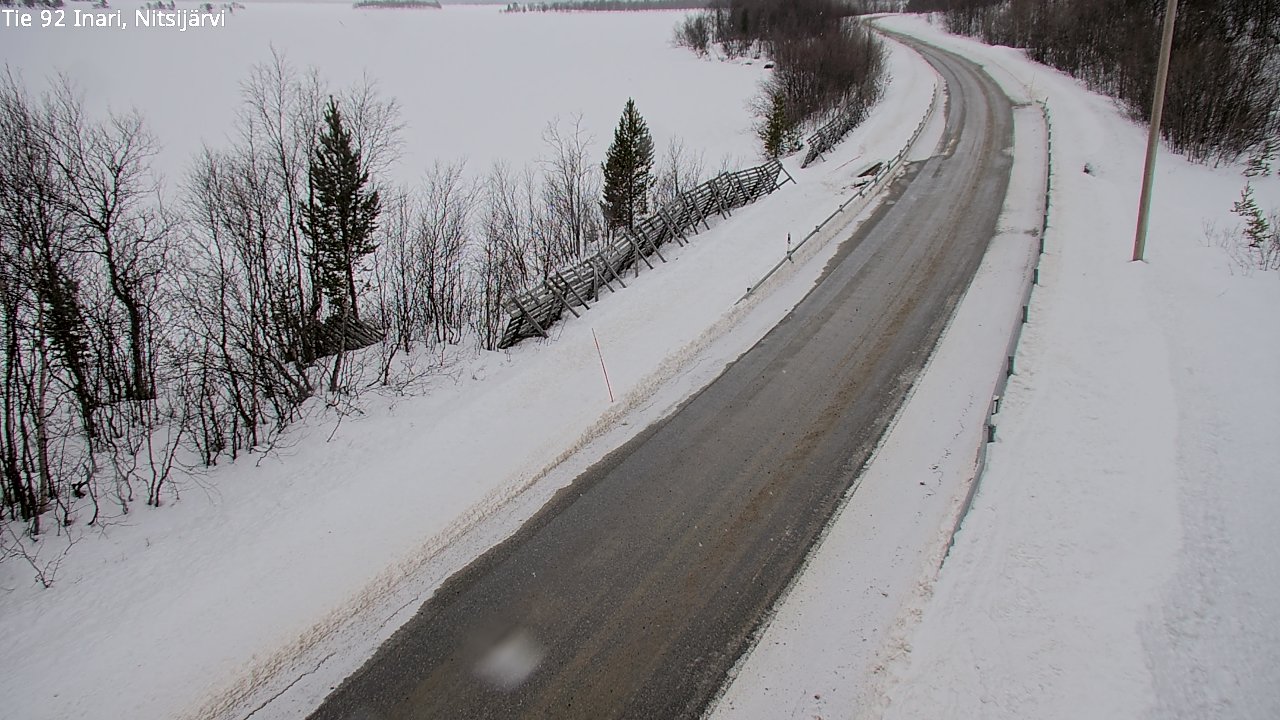 Kelikamerat Kuva Tie 92 Inari, Nitsijärvi, Inari, Lappi