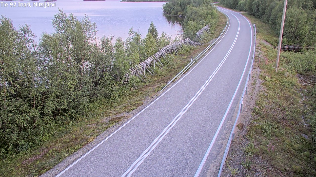 Kelikamerat Kuva Tie 92 Inari, Nitsijärvi, Inari, Lappi