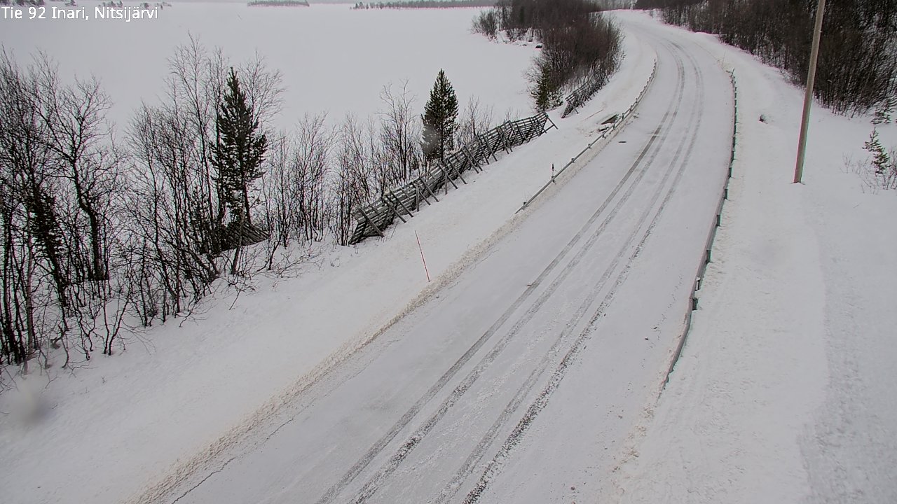 Kelikamerat Kuva Tie 92 Inari, Nitsijärvi, Inari, Lappi