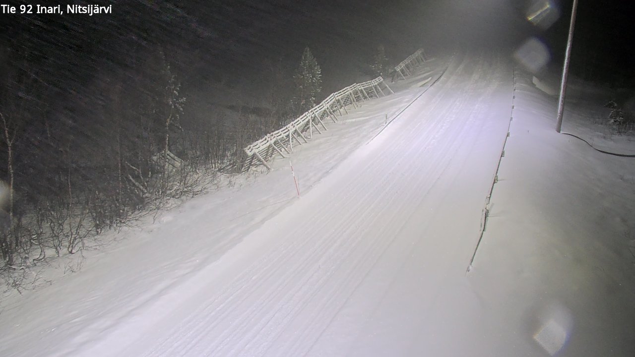 Weather Camera Image Road 92 Inari, Nitsijärvi, Inari, Lappi
