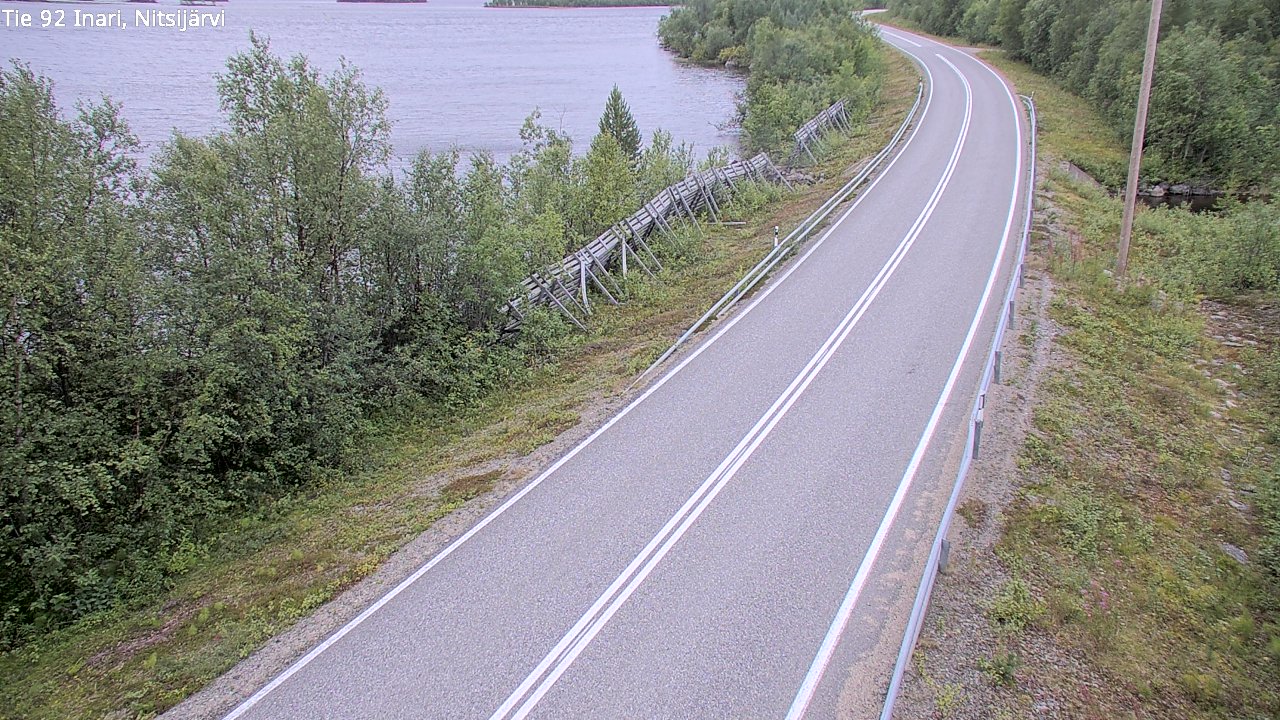 Weather Camera Image Road 92 Inari, Nitsijärvi, Inari, Lappi