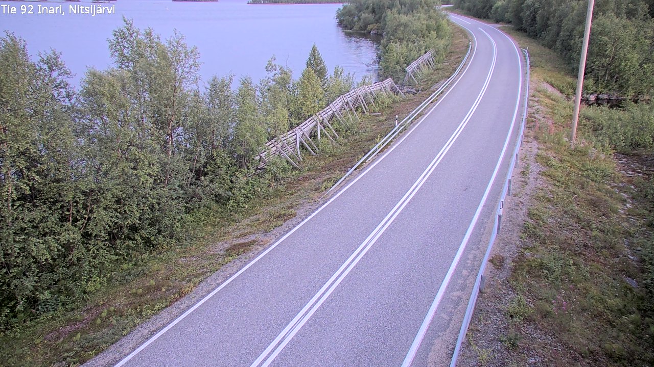 Kelikamerat Kuva Tie 92 Inari, Nitsijärvi, Inari, Lappi