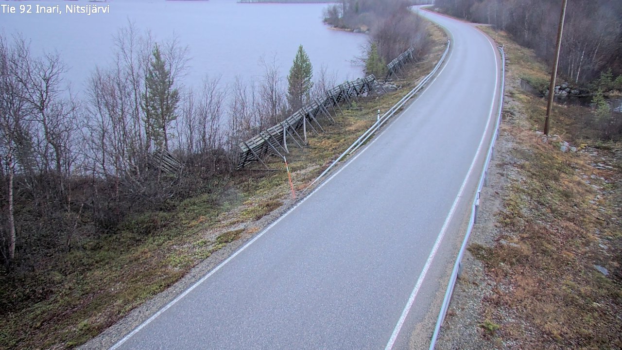 Kelikamerat Kuva Tie 92 Inari, Nitsijärvi, Inari, Lappi