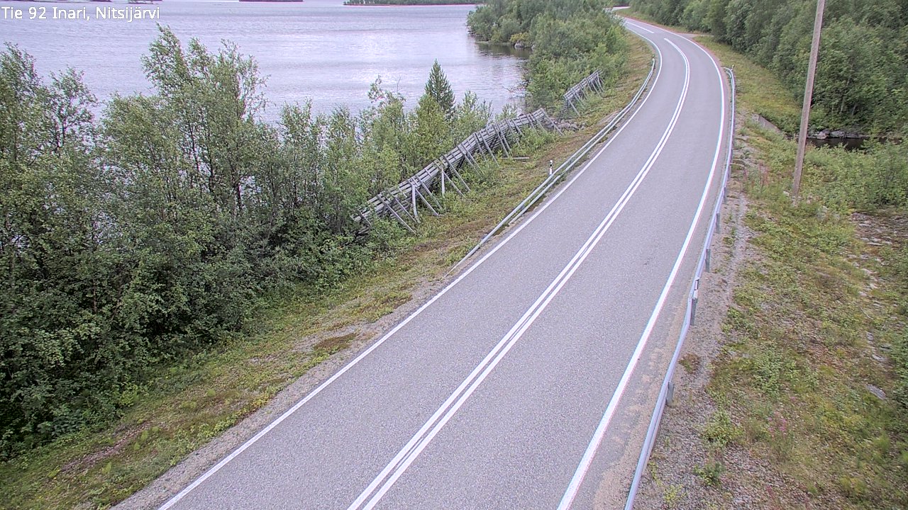 Kelikamerat Kuva Tie 92 Inari, Nitsijärvi, Inari, Lappi