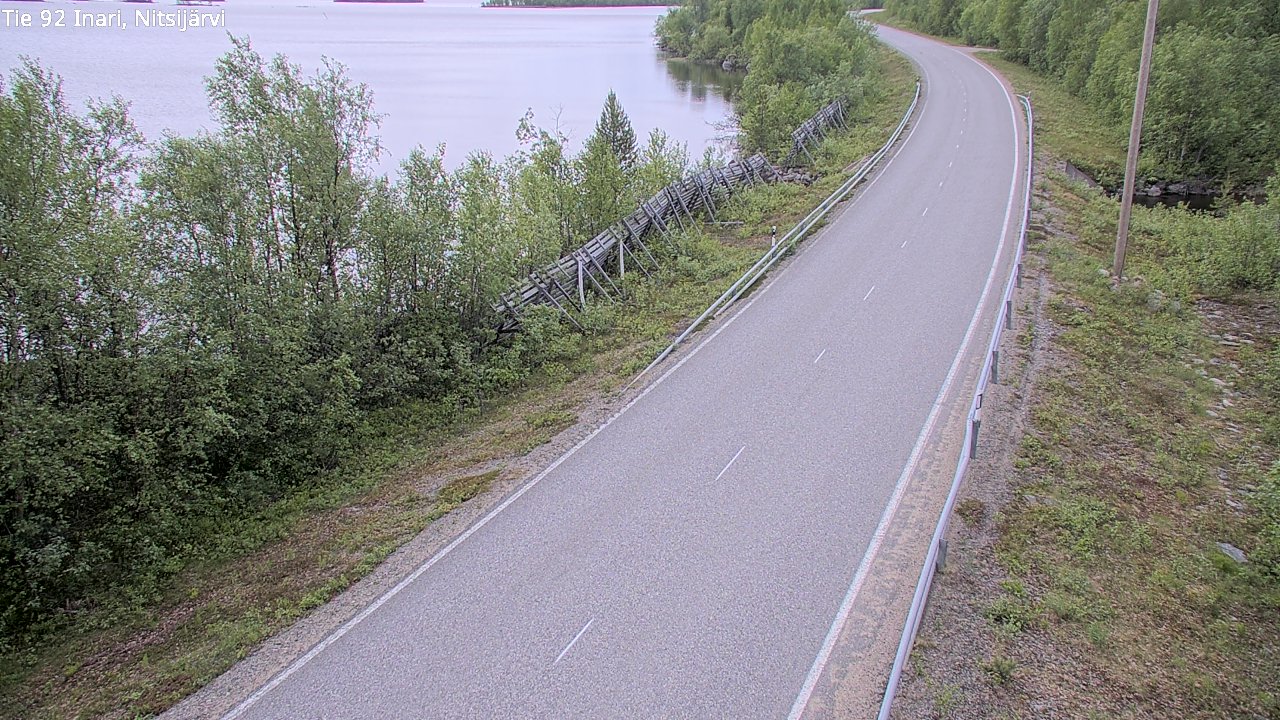 Kelikamerat Kuva Tie 92 Inari, Nitsijärvi, Inari, Lappi