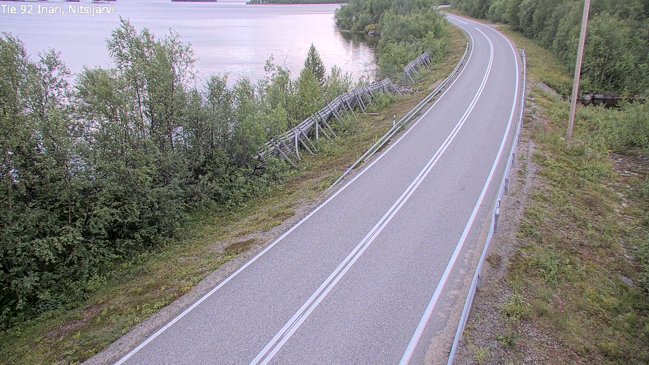 Kelikamerat Kuva Tie 92 Inari, Nitsijärvi, Inari, Lappi