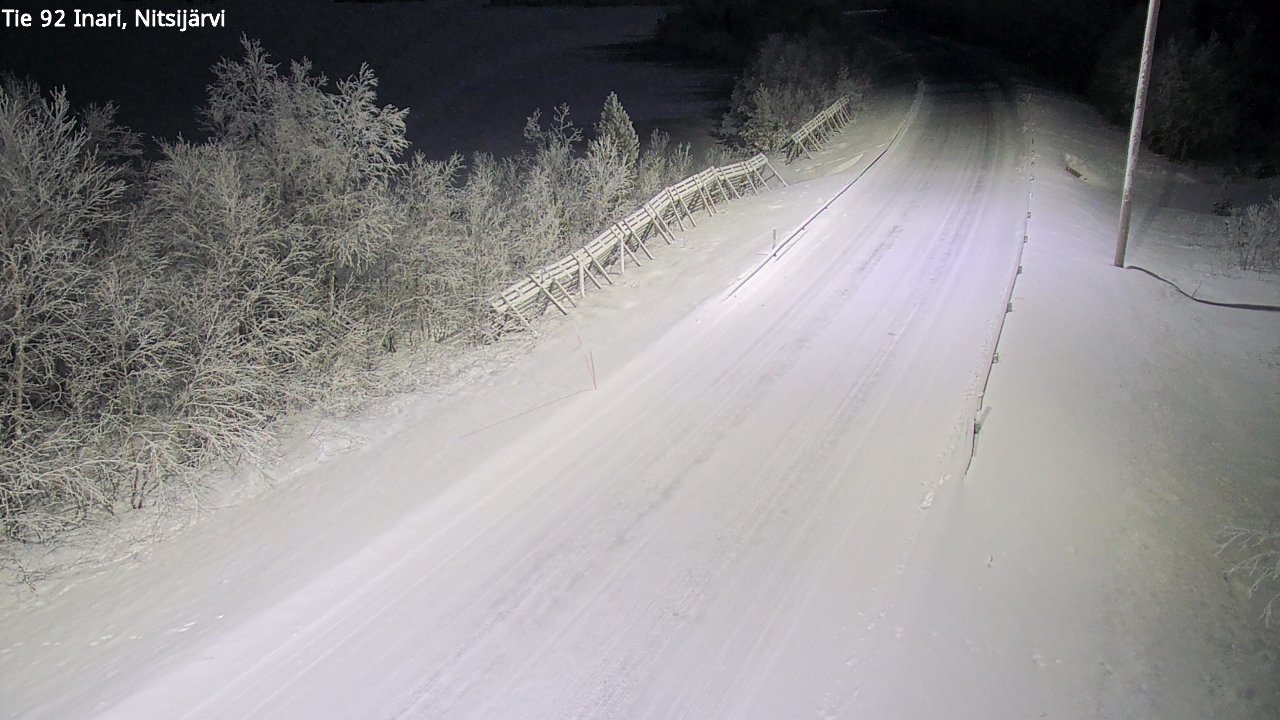 Kelikamerat Kuva Tie 92 Inari, Nitsijärvi, Inari, Lappi