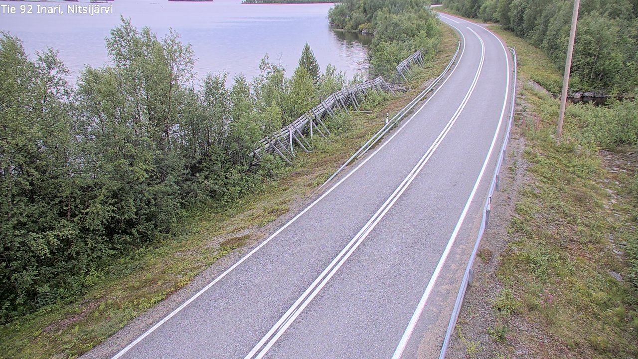 Kelikamerat Kuva Tie 92 Inari, Nitsijärvi, Inari, Lappi