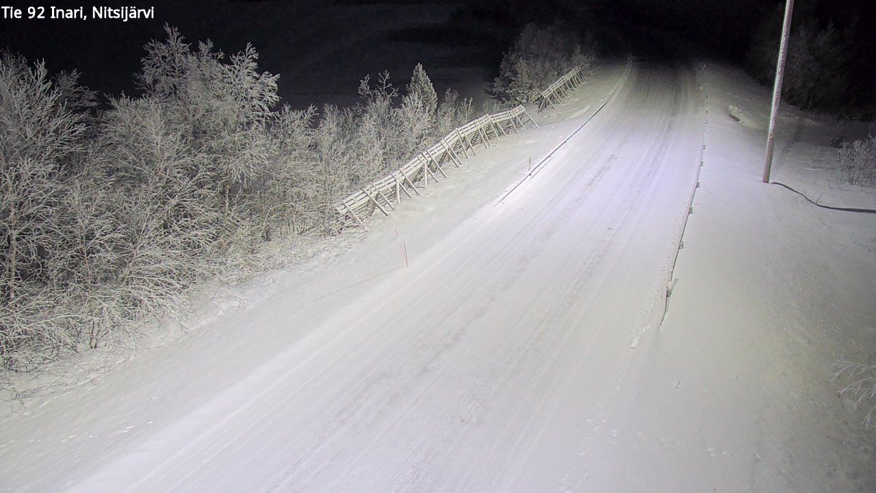 Kelikamerat Kuva Tie 92 Inari, Nitsijärvi, Inari, Lappi
