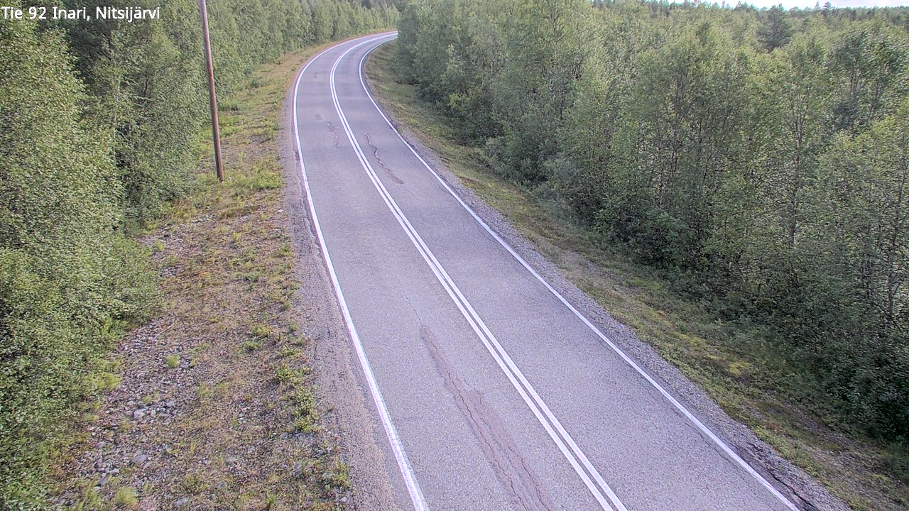 Kelikamerat Kuva Tie 92 Inari, Nitsijärvi, Inari, Lappi