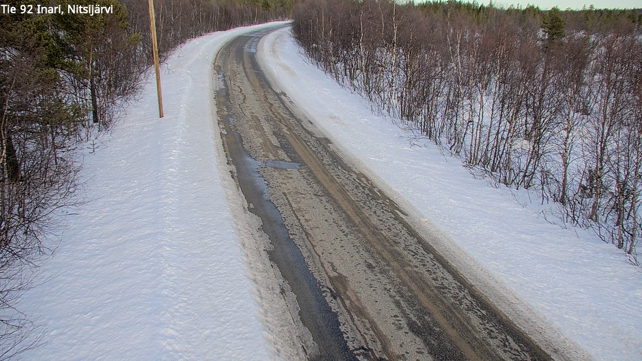 Kelikamerat Kuva Tie 92 Inari, Nitsijärvi, Inari, Lappi