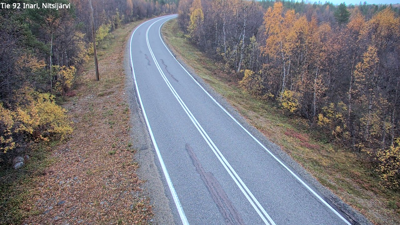 Kelikamerat Kuva Tie 92 Inari, Nitsijärvi, Inari, Lappi