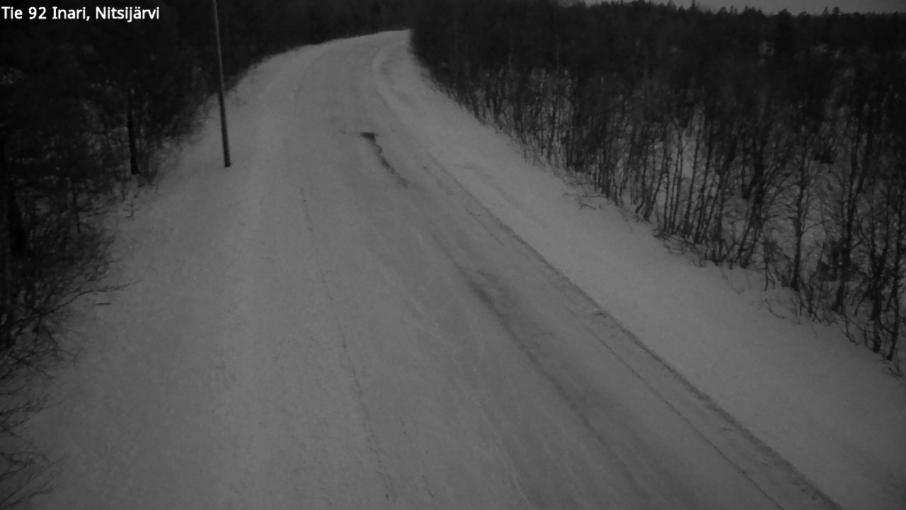 Kelikamerat Kuva Tie 92 Inari, Nitsijärvi, Inari, Lappi