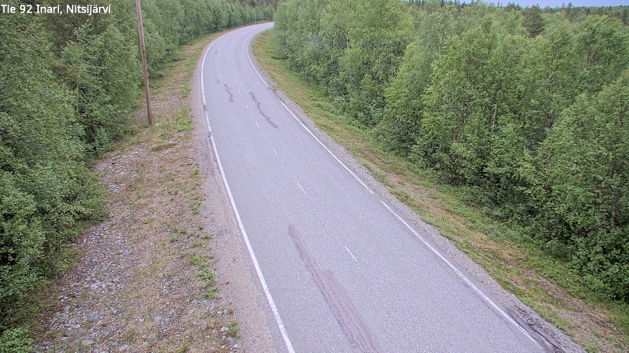 Kelikamerat Kuva Tie 92 Inari, Nitsijärvi, Inari, Lappi