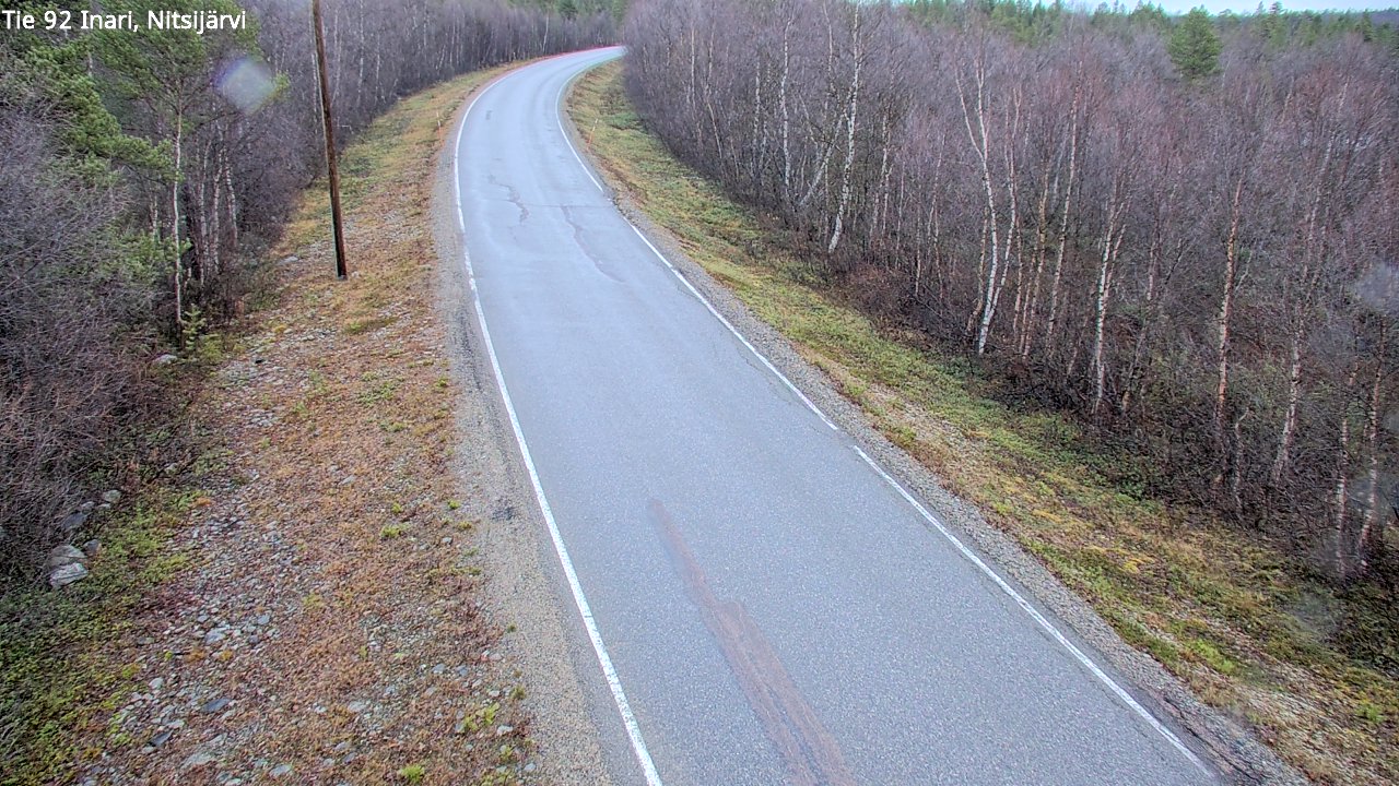 Kelikamerat Kuva Tie 92 Inari, Nitsijärvi, Inari, Lappi