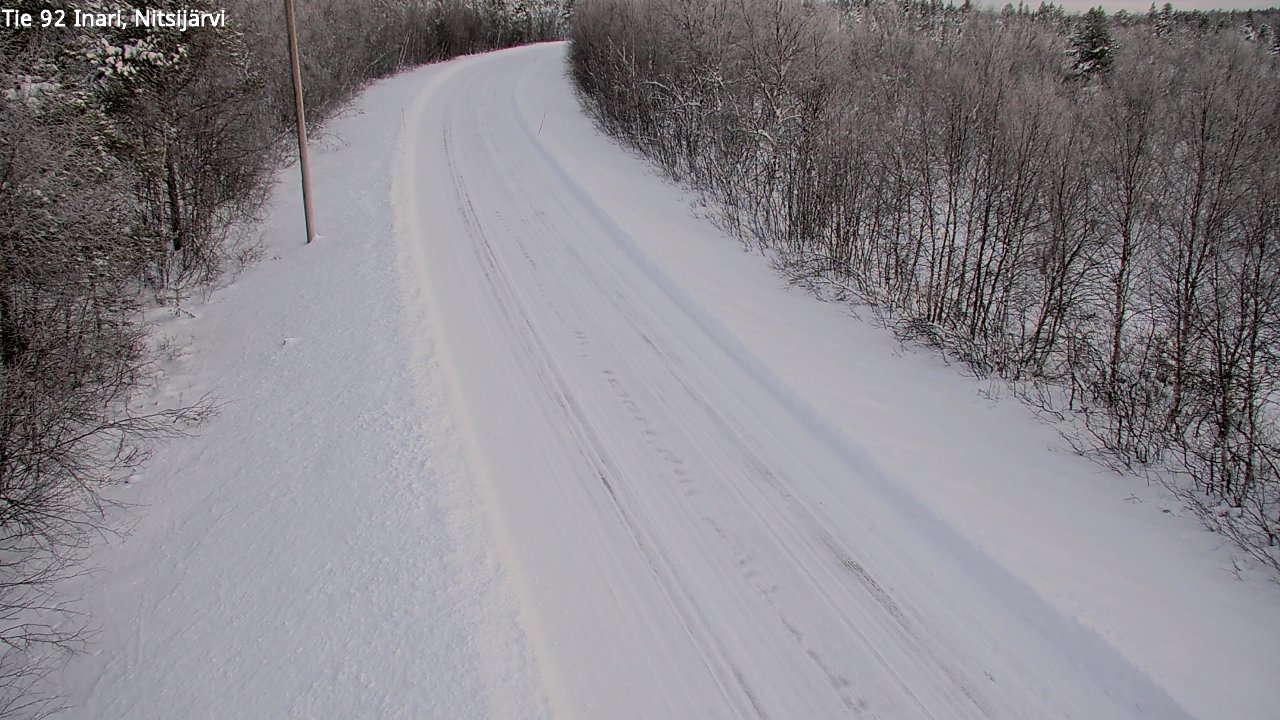 Weather Camera Image Road 92 Inari, Nitsijärvi, Inari, Lappi