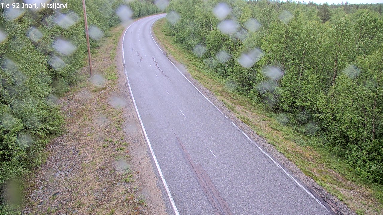 Weather Camera Image Väg 92 Enare, Nitsijärvi, Inari, Lappi