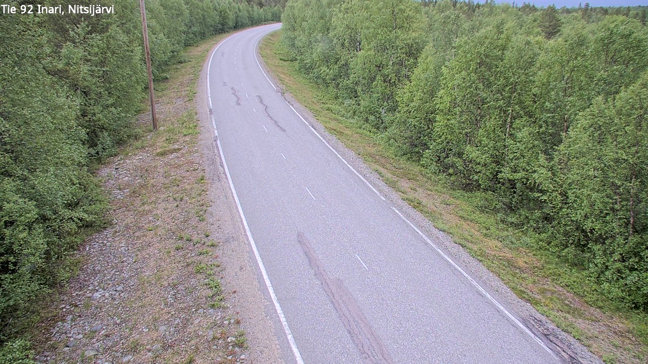 Kelikamerat Kuva Tie 92 Inari, Nitsijärvi, Inari, Lappi