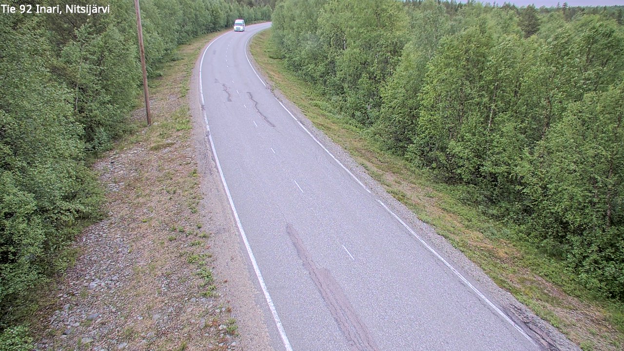 Kelikamerat Kuva Tie 92 Inari, Nitsijärvi, Inari, Lappi