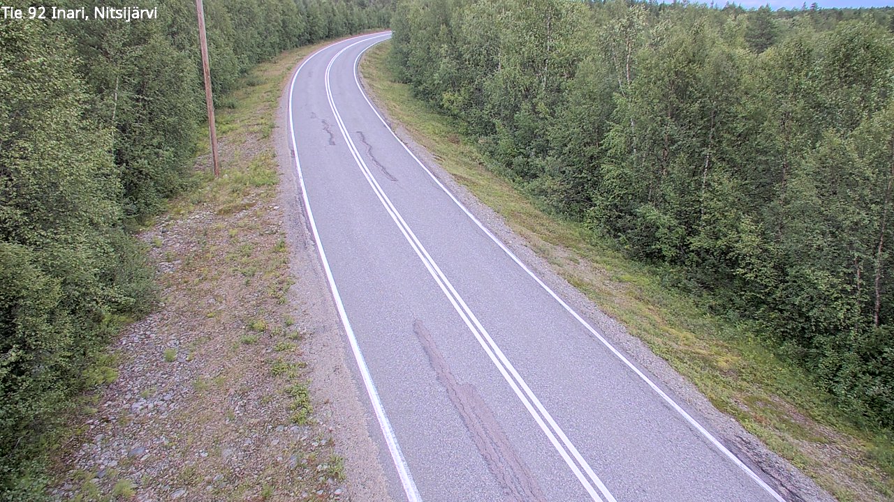 Weather Camera Image Väg 92 Enare, Nitsijärvi, Inari, Lappi