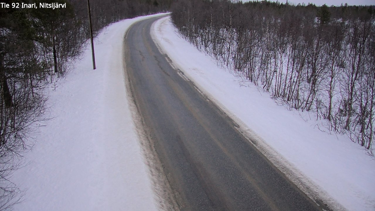 Weather Camera Image Road 92 Inari, Nitsijärvi, Inari, Lappi
