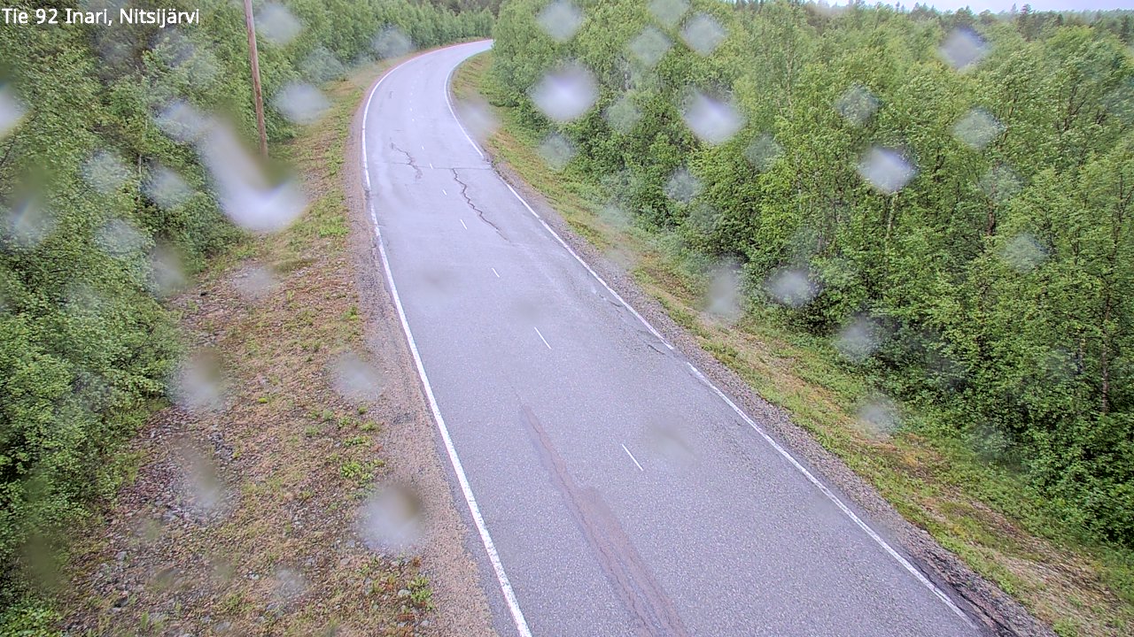 Weather Camera Image Väg 92 Enare, Nitsijärvi, Inari, Lappi