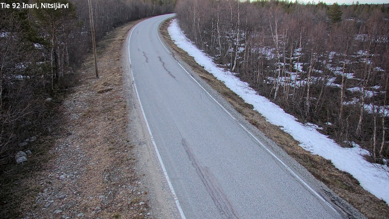 Kelikamerat Kuva Tie 92 Inari, Nitsijärvi, Inari, Lappi