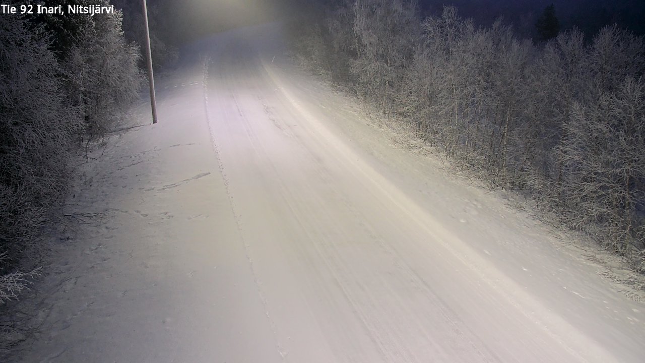 Kelikamerat Kuva Tie 92 Inari, Nitsijärvi, Inari, Lappi