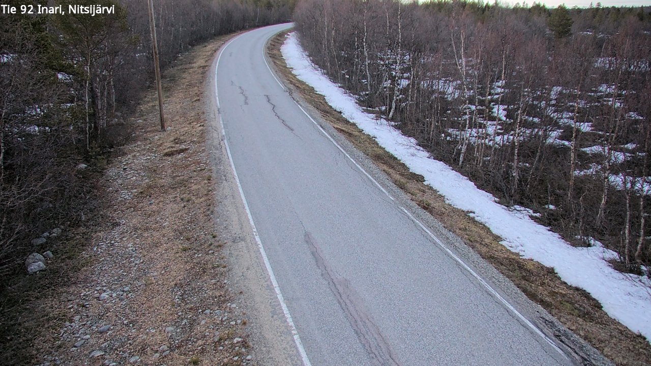 Kelikamerat Kuva Tie 92 Inari, Nitsijärvi, Inari, Lappi