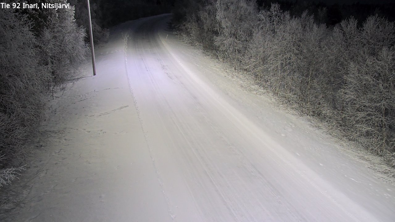 Kelikamerat Kuva Tie 92 Inari, Nitsijärvi, Inari, Lappi