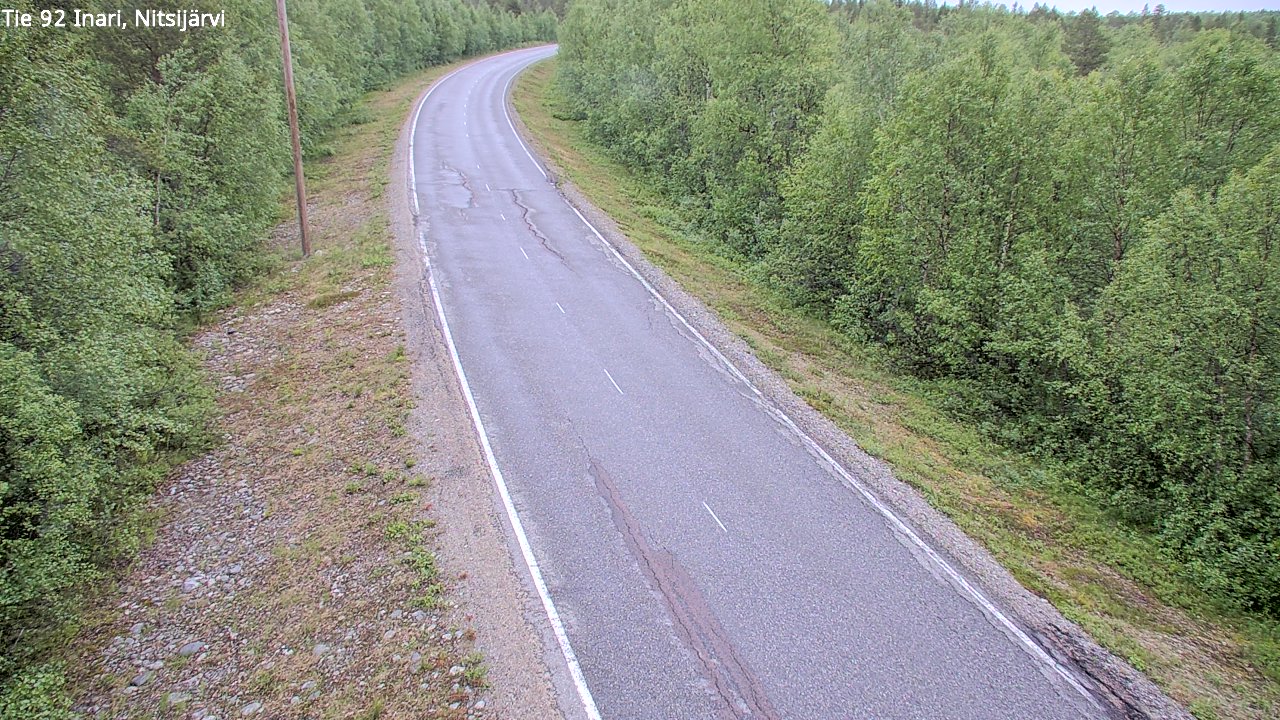 Weather Camera Image Road 92 Inari, Nitsijärvi, Inari, Lappi