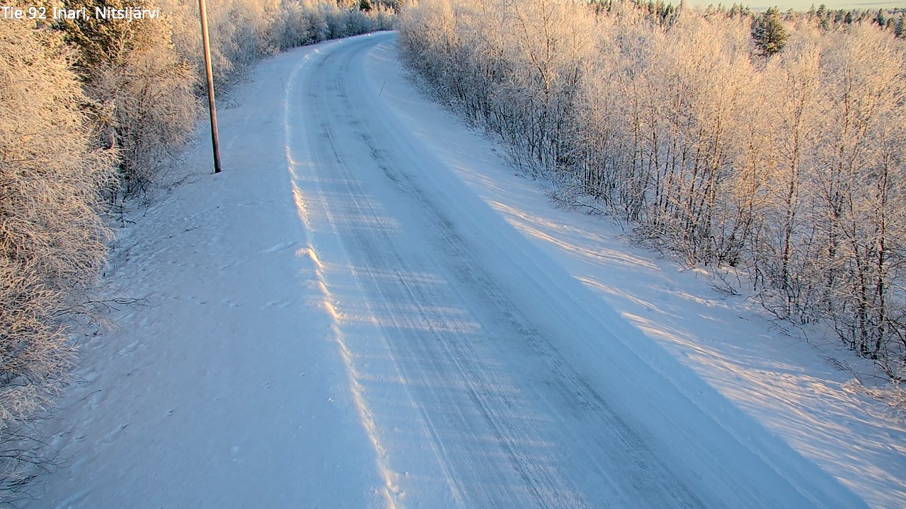 Kelikamerat Kuva Tie 92 Inari, Nitsijärvi, Inari, Lappi