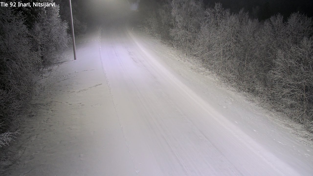 Kelikamerat Kuva Tie 92 Inari, Nitsijärvi, Inari, Lappi