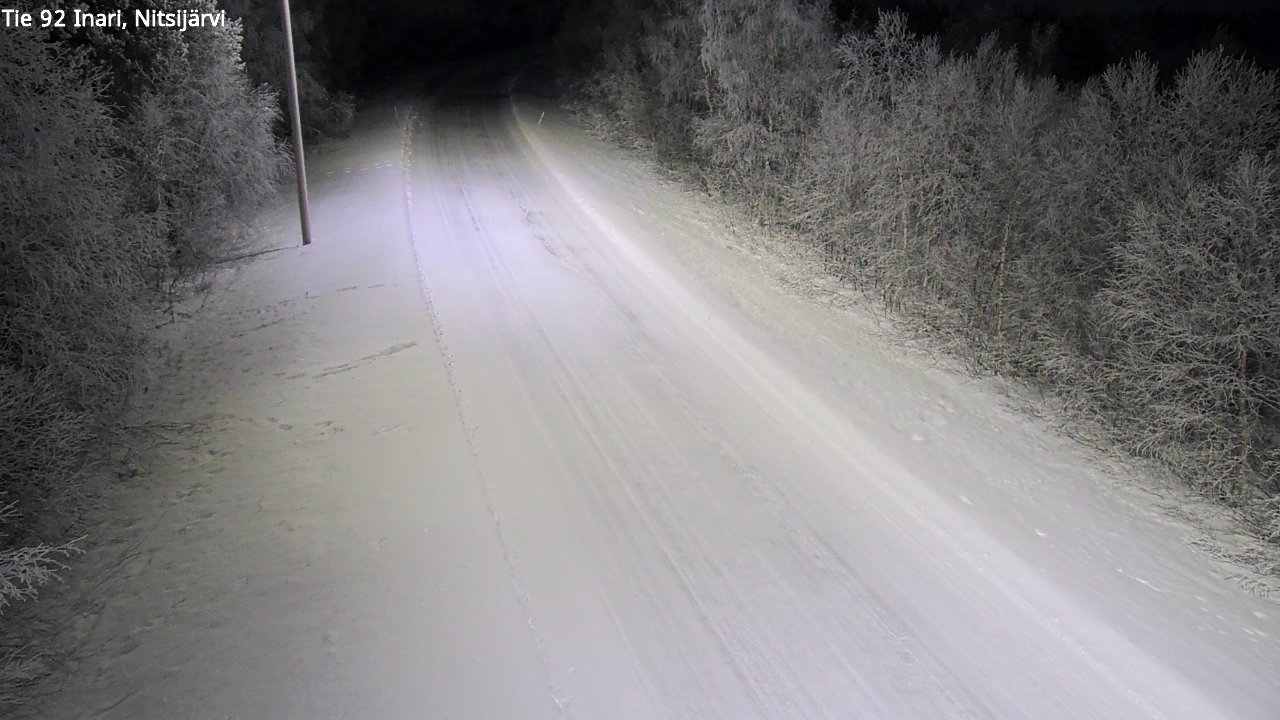 Kelikamerat Kuva Tie 92 Inari, Nitsijärvi, Inari, Lappi
