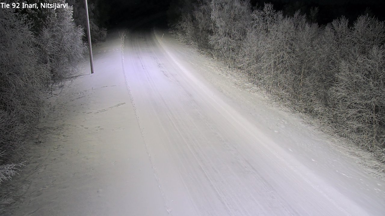 Kelikamerat Kuva Tie 92 Inari, Nitsijärvi, Inari, Lappi