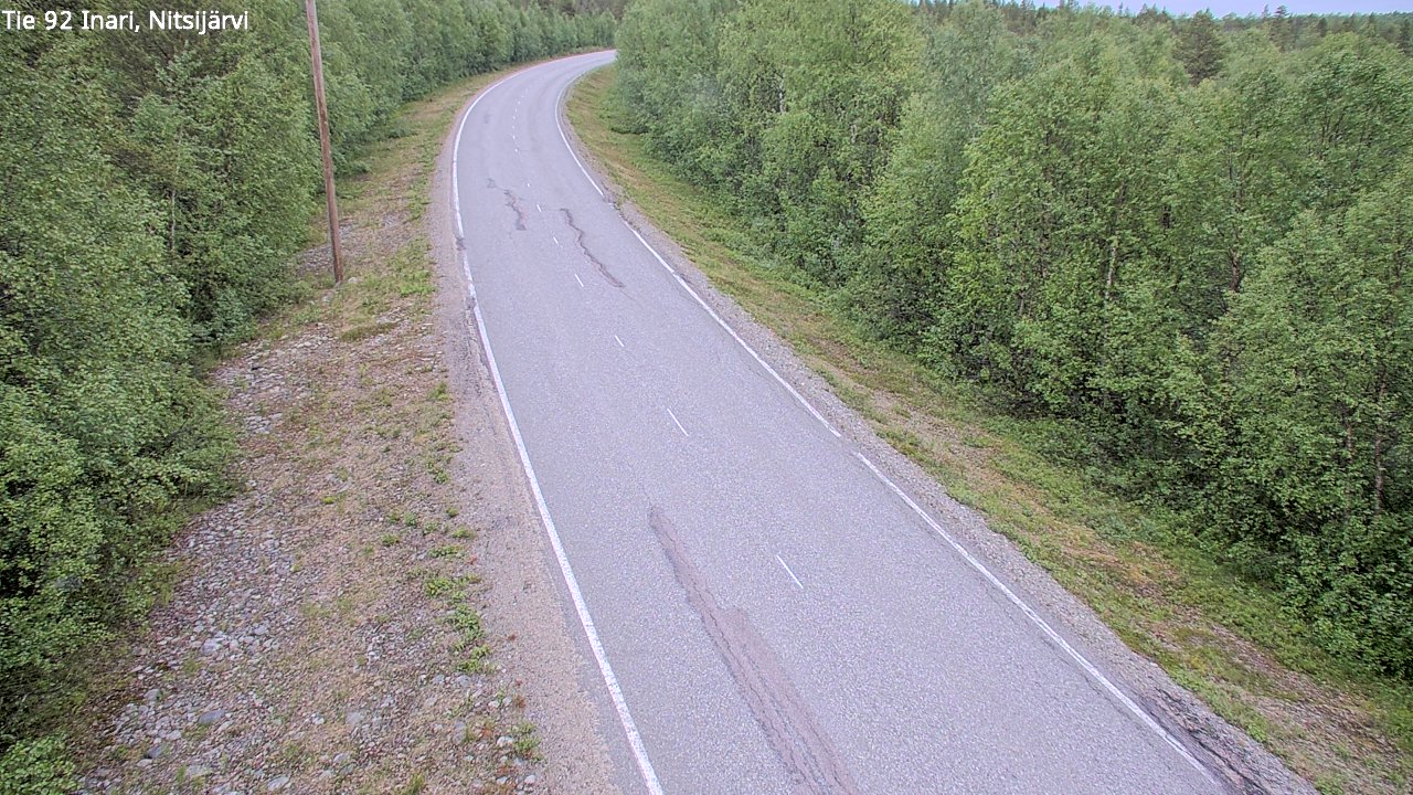 Kelikamerat Kuva Tie 92 Inari, Nitsijärvi, Inari, Lappi