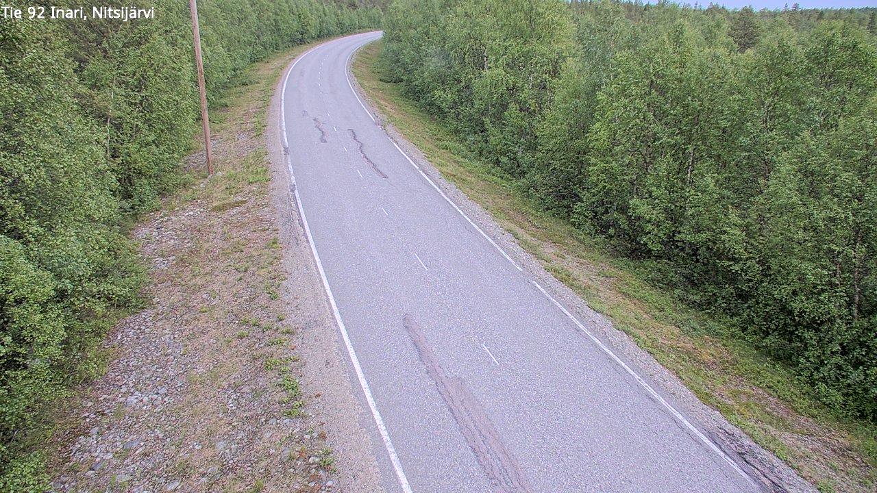 Kelikamerat Kuva Tie 92 Inari, Nitsijärvi, Inari, Lappi