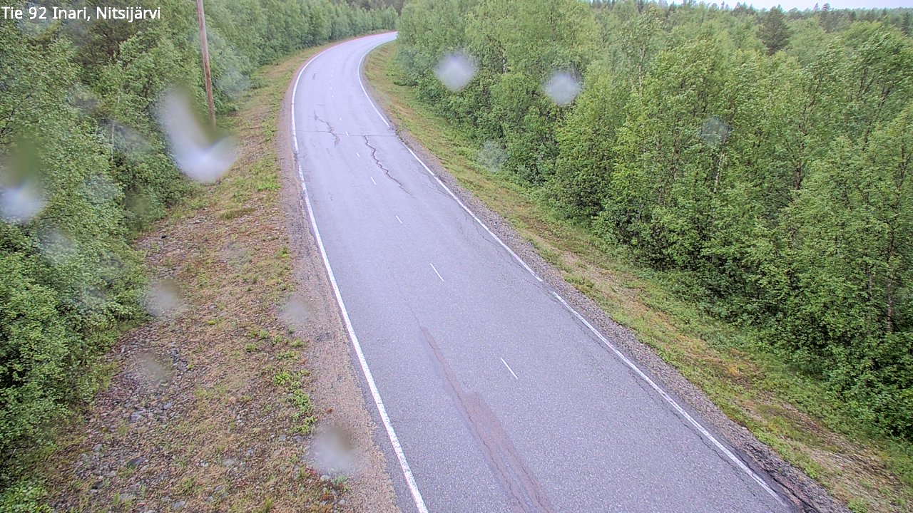 Weather Camera Image Väg 92 Enare, Nitsijärvi, Inari, Lappi