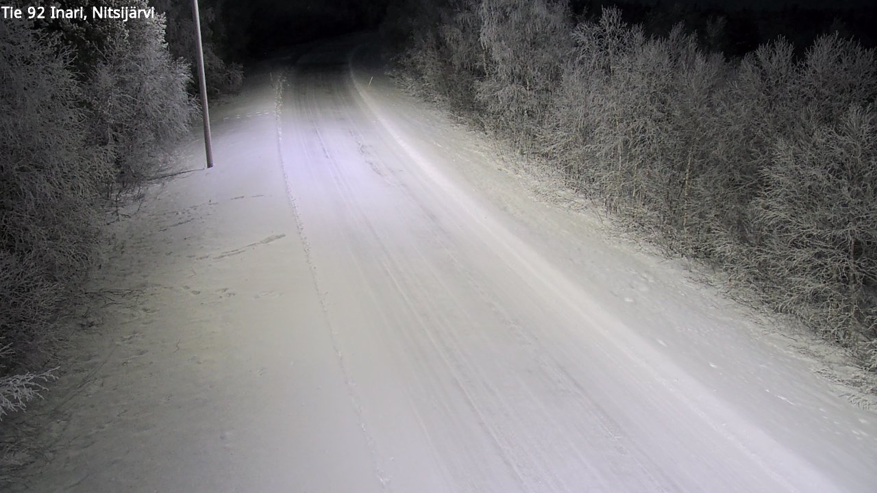 Kelikamerat Kuva Tie 92 Inari, Nitsijärvi, Inari, Lappi
