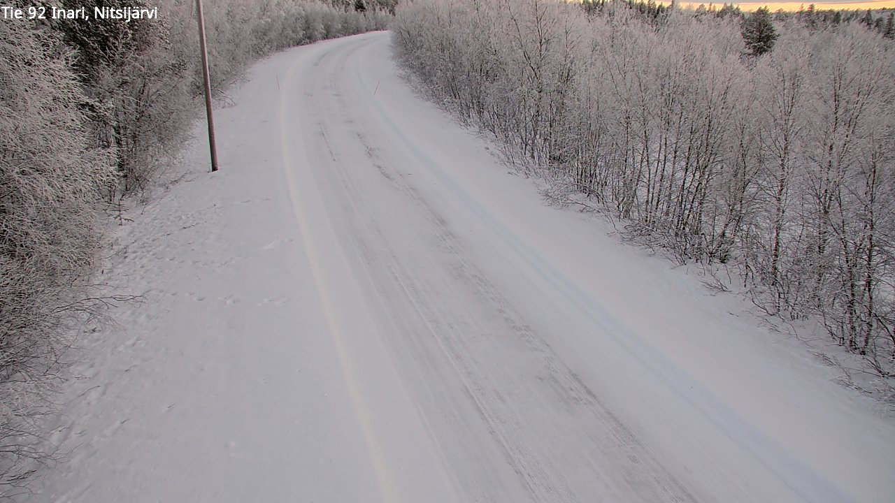 Kelikamerat Kuva Tie 92 Inari, Nitsijärvi, Inari, Lappi