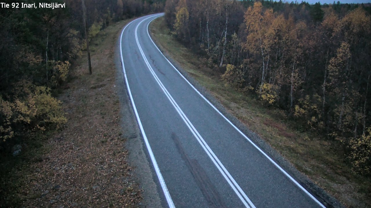 Kelikamerat Kuva Tie 92 Inari, Nitsijärvi, Inari, Lappi